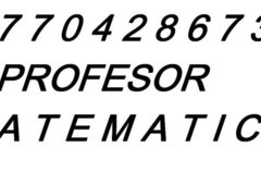 Matematica profesor